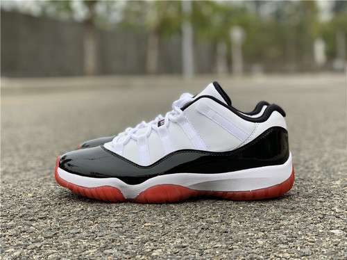 【520】[AV2187-160]-[AIR JORDAN 11 LOW WHITE/UNIVERSITY RED-BLACK-TRUE RED]-[MAN:40-46]