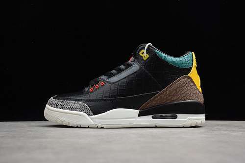 【360】[CV3583-003]-[AIR JORDAN 3 ANIMAL INSTINCT 2.0 BLACK/GREEN/WHITE-YELLOW]-[UNISEX:36-45]