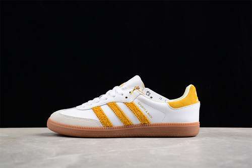 【230】[IF5661]-[SPORTY RICH ORIGINALS SAMBA OG WHITE/YELLOW/BROWN]-[WOMAN:36-39]-[MAN:40-45]