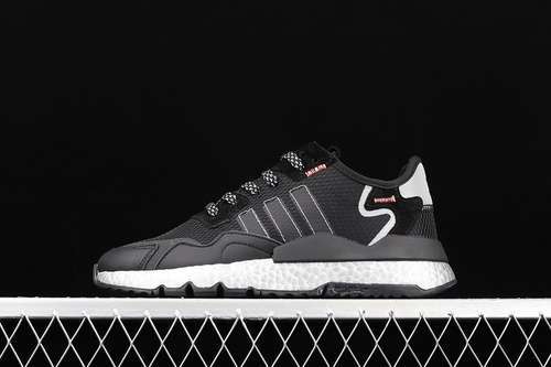 【280】[FV4137]-[NITE JOGGER SHOES CORE BLACK/SHOCK RED/SILVER METALLIC]-[MAN:39-45]