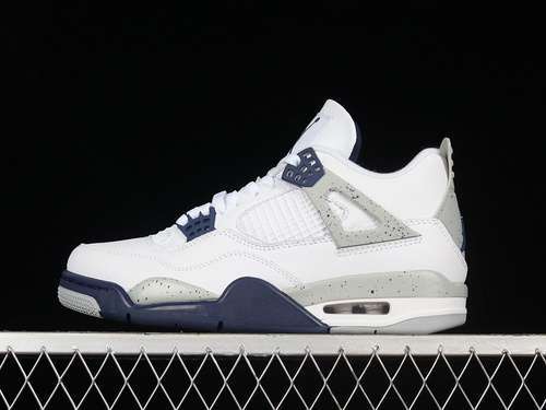 【440】[DH6927-140]-[AIR JORDAN 4 RETRO WHITE/MIDNIGHT NAVY/LIGHT SMOKE GREY/FIRE RED]