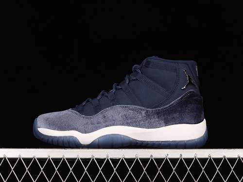 【550】[AR0715-441]-[AIR JORDAN 11 RETRO NAVY VELVET MIDNIGHT NAVY/METALLIC SILVER/WHITE]