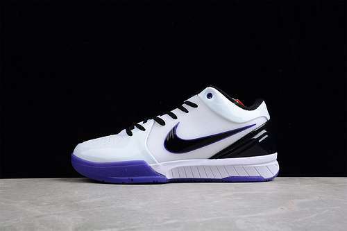 【330】[344335-101]-[ZOOM KOBE 4 INLINE WHITE/BLACK-VARSITY PURPLE]-[MAN:40-46]