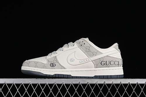【360】[CF3688-003]-[SB DUNK LOW GU*CCI WHITE/GREY]-[WOMAN:36-39]-[MAN:40-45]