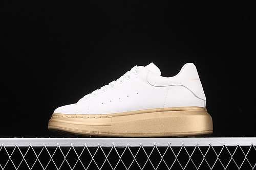 [ALE*XANDER MCQUEEN SOLE SNEAKERS WHITE/WHITE/GOLD]-[WOMAN:34-39]-[MAN:40-45]