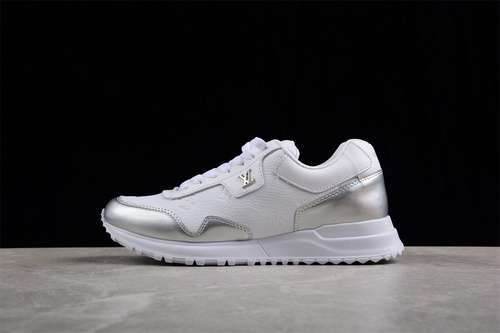 【430】[0317174H56]-[L*V RUN AWAY SNEAKERS WHITE/WHITE/SILVER]-[WOMAN:35-39]-[MAN:40-45]
