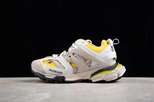 【560】[W1ST30258]-[BA*LEN*CIAGA TRACK SNEAKER WHITE/YELLOW/BLACK]-[WOMAN:35-39]-[MAN:40-46]