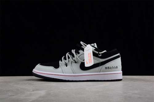 【300】[553558-062]-[AIR JORDAN 1 LOW BLACK/GREY FOG/WHITE/BLEACHED CORAL]-[WOMAN:36-39]-[MAN:40-46]