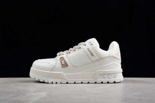 【730】[L*V TRAINER SNEAKERS WHITE/WHITE/WHITE]-[WOMAN:35-40]-[MAN:39-45]