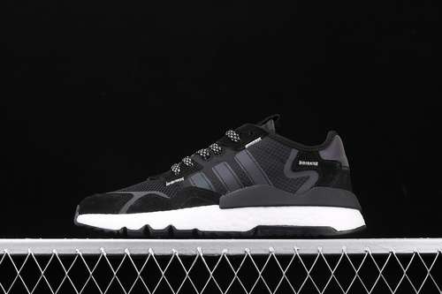 【280】[FU6844]-[NITE JOGGER SHOES CORE BLACK/CLOUD WHITE]-[WOMAN:36-39]-[MAN:40-45]
