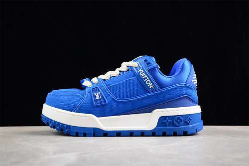 【680】[L*V TRAINER MAXI WHITE/BLUE]-[WOMAN:35-39]-[MAN:40-45]