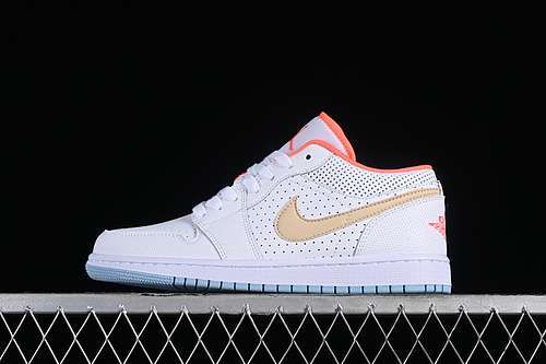 【260】[DC9509-100]-[AIR JORDAN 1 LOW SE WHITE/FLASH CRIMSON/PSYCHIC BLUE/SESAME]-[UNISEX:36-46]