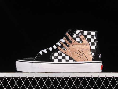 【280】[VN0A5EE787E]-[IMRAN POTATO X SK8-HI VR3 LX CHECKERBOARD BLACK/WHITE/KHAKI]-[UNISEX:35-44]