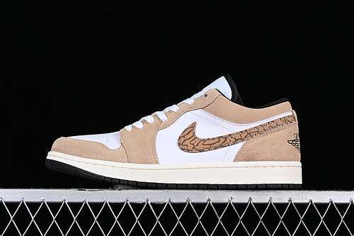 【320】[DZ4130-201]-[AIR JORDAN 1 LOW WHITE/YELLOW/BROWN]-[WOMAN:35.5-39]-[MAN:40-46]