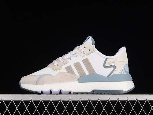 【280】[IF0419]-[NITE JOGGER BOOST SHOES CLOUD WHITE/LIGHT GREY/BLUE]-[WOMAN:36-39]-[MAN:40-45]