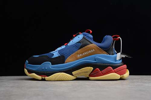 [ECBA700961C]-[TRIPLE S SNEAKER DADSHOE BLUE/YELLOW/RED]-[UNISEX:35-45]-[1.8-200]
