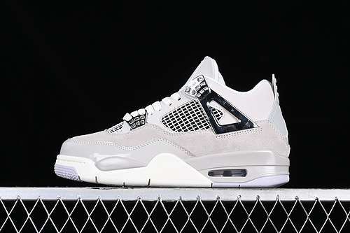 【460】[AQ9129-001]-[AIR JORDAN 4 RETRO FROZEN MOMENTS WHITE/GREY/SILVER]-[MAN:40-47.5]