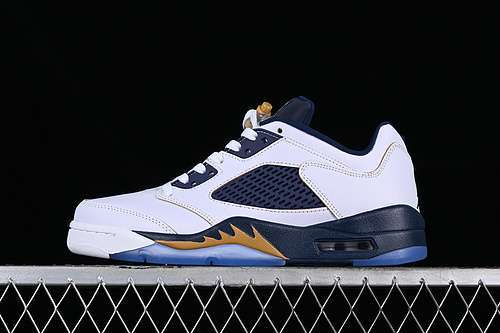 【360】[819171-135]-[AIR JORDAN 5 LOW DUNK FROM ABOVE WHITE/BLUE]-[WOMAN:36-39]-[MAN:40-47.5]