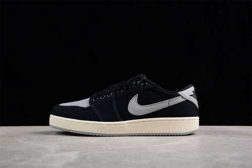 【260】[DX4981-002]-[AIR JORDAN 1 KO LOW SHADOW BLACK/SAIL/MEDIUM GREY]-[WOMAN:36-39]-[MAN:40-46]