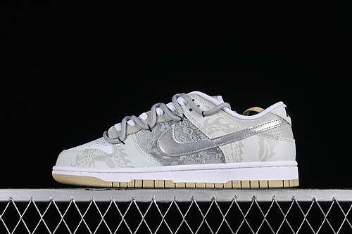 【360】[DV0833-100]-[DUNK LOW SB YEAR OF THE DRAGON WHITE/GREY/SILVER]-[WOMAN:36-39]-[MAN:40-47.5]