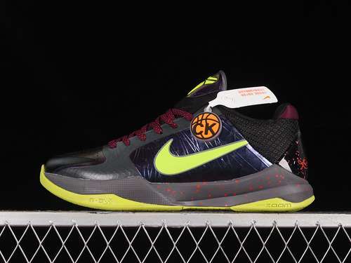 【340】[CD4991-001]-[NBA 2K20 X KOBE 5 PROTRO CHAOS BLACK/DARK GREY-BRIGHT CRIMSON-CYBER]-[39-47.5]