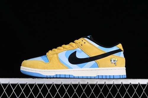 【350】[GP5532-061]-[THE POWERPUFF GIRLS X NK DUNK SB LOW YELLOW/BLUE/BLACK]-[WOMAN:36-39]-[MAN:40-45]