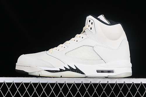 【480】[FN7405-100]-[AIR JORDAN 5 RETRO SAIL/BLACK/LIGHT OREWOOD BROWN/COCONUT MILK]-[MAN:40-47.5]