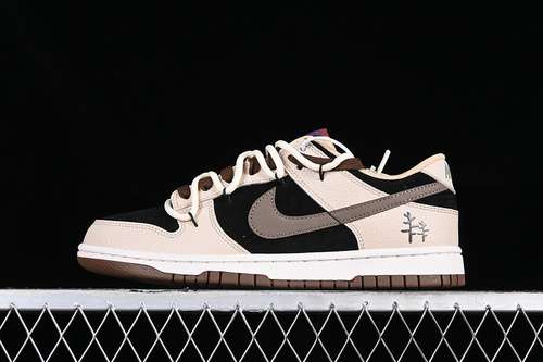 【260】[DR9704-200]-[SB DUNK LOW BLACK/BROWN/BEIGE]-[WOMAN:36-39]-[MAN:40-46]