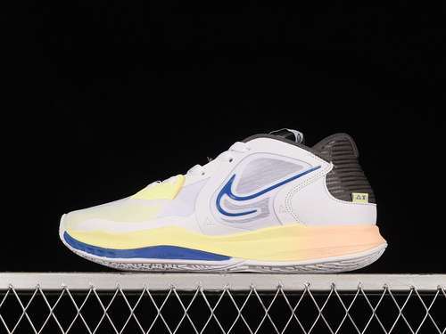 【300】[DJ6014-100]-[KYRIE LOW 5 EP WHITE/MEDIUM ASH/CITRON TINT/GAME ROYAL]-[MAN:40-46]