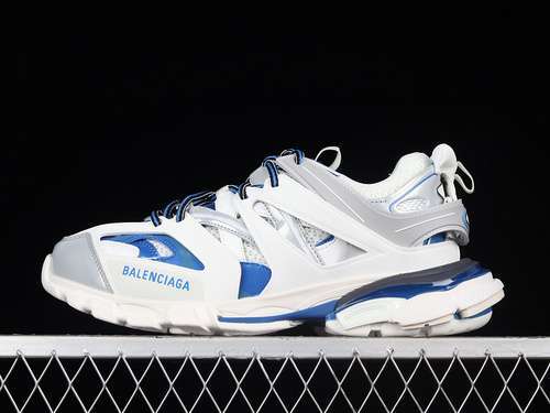 【570】[W2FS99051]-[BA*LEN*CIAGA TESS S.GOMMA SNEAKERS WHITE/LIGHT GREY/BLUE]-[UNSIEX:36-46]