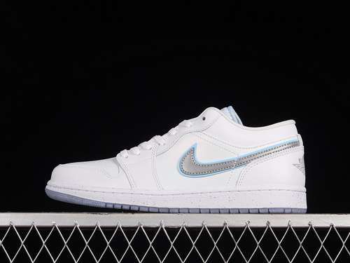 【320】[FB1874-101]-[AIR JORDAN 1 LOW SE DARE TO FLY WHITE/METALLIC SILVER/UNIVERSITY BLUE]
