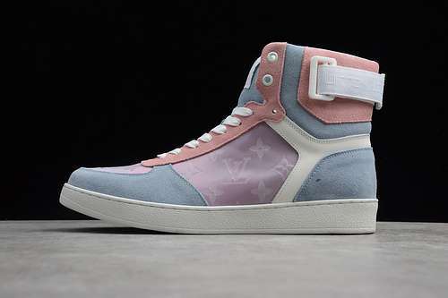 【480】[L*V RIVOLI SHOES WHITE/PINK/BLUE]-[WOMAN:35-39]-[MAN:40-44]