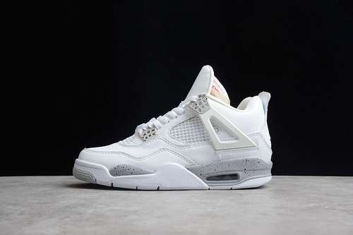 【320】[CT8527-100]-[AIR JORDAN 4 RETRO WHITE OREO WHITE/TECH GREY/BLACK/FIRE RED]-[UNISEX:36-46]