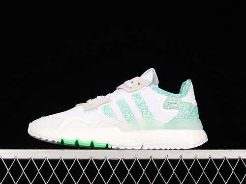 【280】[FW6715]-[NITE JOGGER BOOST SHOES CLOUD WHITE/GREEN/CLOUD WHITE]-[WOMAN:36-39]-[MAN:40-45]