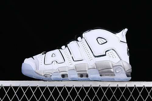 【340】[DV7408-100]-[AIR MORE UPTEMPO 96 QS WHITE/GREY/SILVER]-[WOMAN:36-39]-[MAN:40-45]