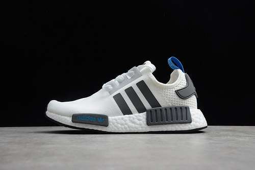 【300】[B8304]-[NMD R1 SHOES CLOUD WHITE/CORE BLACK/BLUE]-[WOMAN:36-39]-[MAN:40-45]