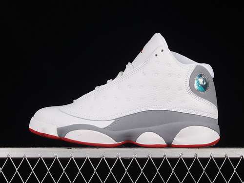 【300】[414571-160]-[AIR JORDAN 13 WHITE/TRUE RED-WOLF GREY]-[WOMAN:36-39]-[MAN:40-46]