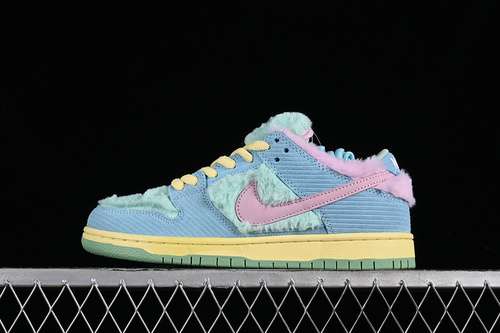 【500】[FN6040-400]-[VERDY SB DUNK LOW VISTY BLUE GAZE/LIGHT ARCTIC PINK/BICYCLE YELLOW]-[36-47.5]