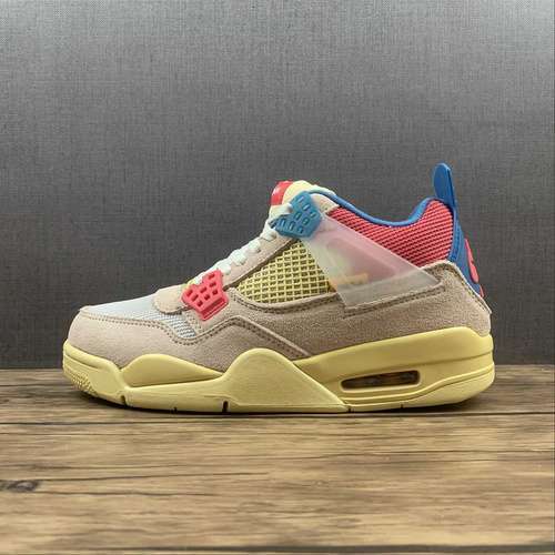 【360】[DC9533-800]-[UNION LA X AIR JORDAN 4 RETRO GUAVA ICE/LIGHT BONE/BRIGADE BLUE/LIGHT FUSION RED]