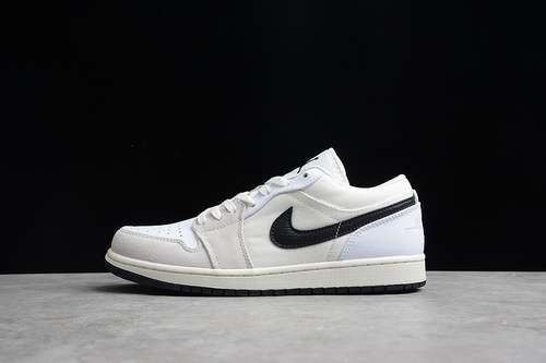 【340】[DC3533-100]-[CJ AIR JORDAN 1 LOW ASTROGRABBER WHITE/SAIL/BLACK]-[MAN:40-45]