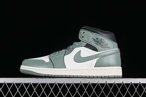 【300】[BQ6472-130]-[AIR JORDAN 1 MID ANTHRACITE/JADE SMOKE/SAIL/LEGEND SAND]-[UNISEX:36-46]