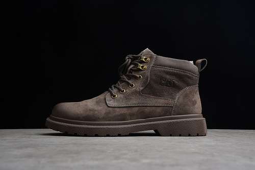 【380】[CAT MID-TOP CASUAL MARTIN BOOTS DARK BROWN/DARK BROWN/DARK BROWN]-[MAN:38-44]