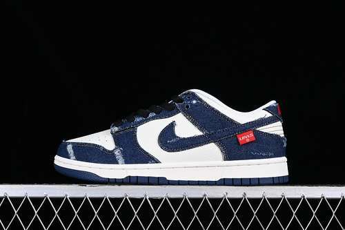 【330】[LE0021-001]-[DUNK LOW SB LEVIS WHITE/BLUE]-[WOMAN:36-39]-[MAN:40-45]