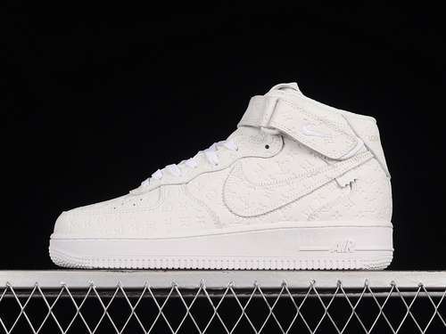 【450】[IA9V8Z]-[L*V X AIR FORCE 1 MID 07 WHITE/WHITE/GOLD]-[WOMAN:36-39]-[MAN:40-47.5]