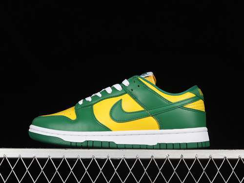 【300】[CU1727-700]-[SB DUNK LOW SP BRAZIL VARSITY MAIZE/PINE GREEN/WHITE]-[UNISEX:36-46]