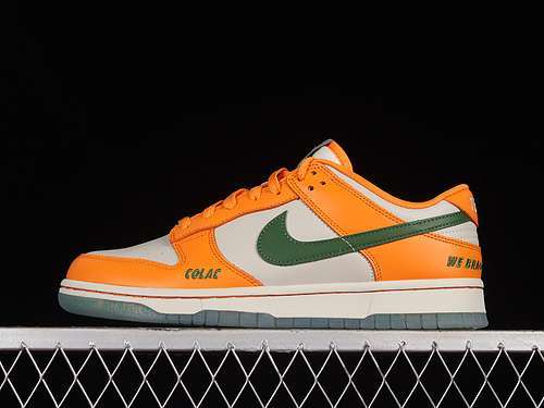 【400】[DR6188-800]-[FLORIDA A&amp;M UNIVERSITY SB DUNK LOW ORANGE HORIZON/FORTRESS GREEN/SAIL]-[3