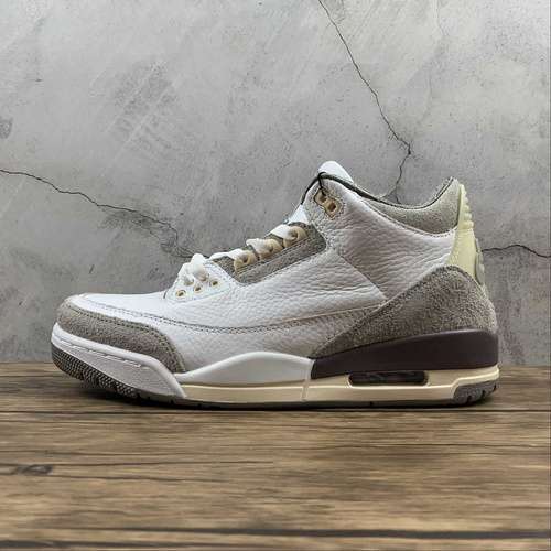 【500】[DH3434-110]-[A MA MANIÉRE X AIR JORDAN 3 RETRO SP WHITE/MEDIUM GREY/VIOLET ORE]-[UNISEX:36-46]