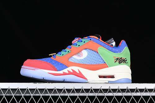 【300】[DR6287-486]-[AIR JORDAN 5 LOW DOERNBECHER GREEN/ORANGE/WHITE/BLUE]-[MAN:40-45]