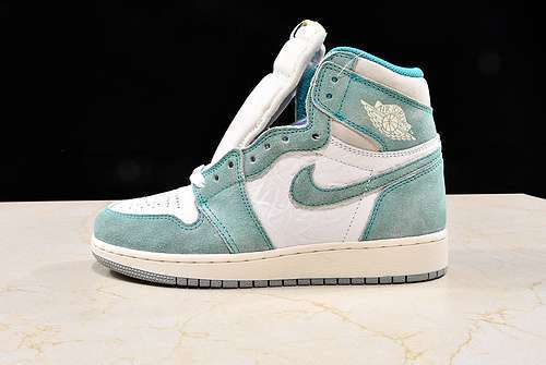 【450】[555088-311]-[AIR JORDAN 1 RETRO HIGH TURBO GREEN/SAIL-WHITE]-[WOMAN:36-39]