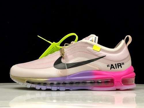 【500】[AJ4585-600]-[H12 OFF-WHITE X AIR MAX 97 QUEEN NY ELEMENTAL ROSE/BLACK]-[WOMAN:36-39]-[40-46]